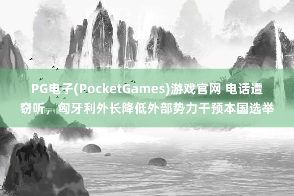 PG电子(PocketGames)游戏官网 电话遭窃听，匈牙利外长降低外部势力干预本国选举