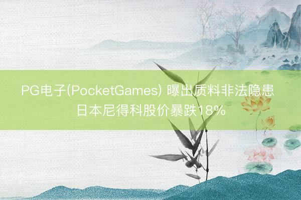 PG电子(PocketGames) 曝出质料非法隐患 日本尼得科股价暴跌18%