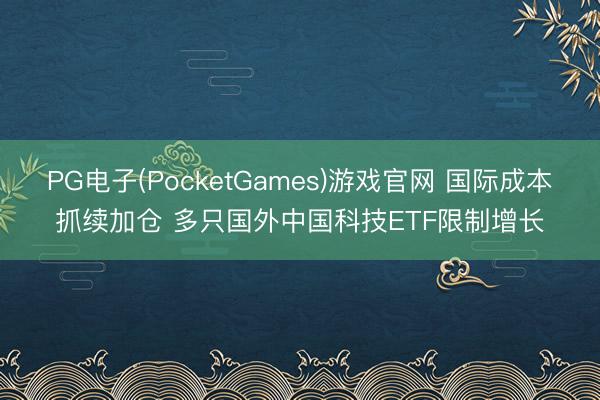 PG电子(PocketGames)游戏官网 国际成本抓续加仓 多只国外中国科技ETF限制增长