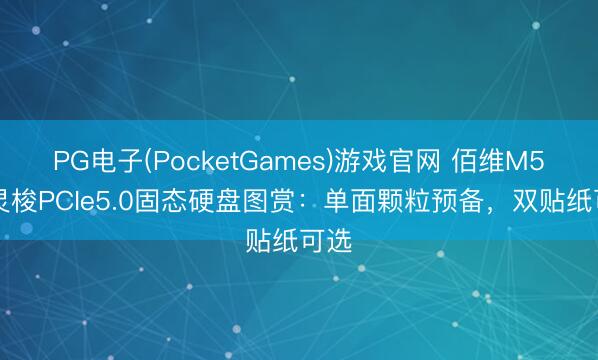 PG电子(PocketGames)游戏官网 佰维M560灵梭PCIe5.0固态硬盘图赏：单面颗粒预备，双贴纸可选