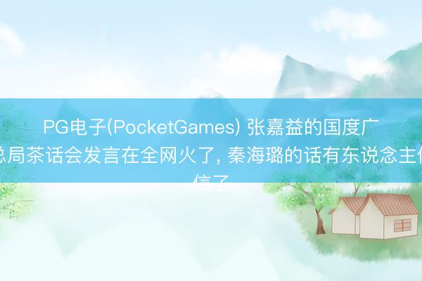 PG电子(PocketGames) 张嘉益的国度广电总局茶话会发言在全网火了， 秦海璐的话有东说念主信了
