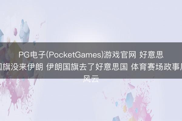 PG电子(PocketGames)游戏官网 好意思国国旗没来伊朗 伊朗国旗去了好意思国 体育赛场政事风云